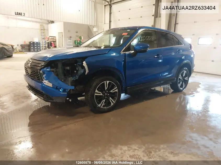 2024 Mitsubishi Eclipse Cross Es VIN: JA4ATUAA2RZ633404 Lot: 12605878