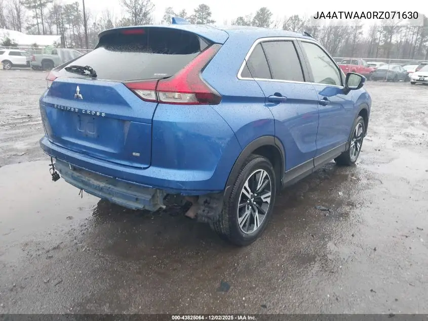 JA4ATWAA0RZ071630 2024 Mitsubishi Eclipse Cross Se S-Awc/Sel S-Awc