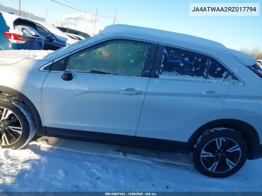 JA4ATWAA2RZ017794 2024 Mitsubishi Eclipse Cross Se S-Awc/Sel S-Awc