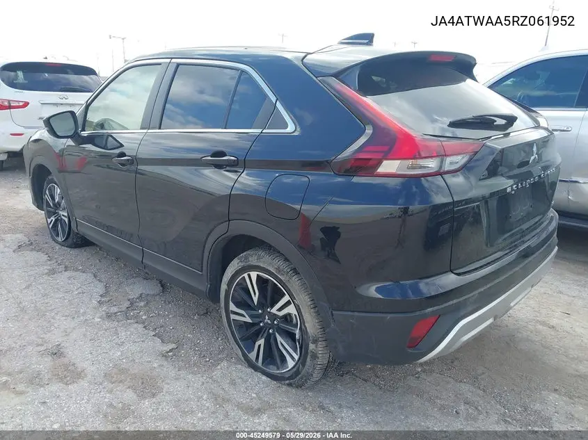2024 Mitsubishi Eclipse Cross Se S-Awc/Sel S-Awc VIN: JA4ATWAA5RZ061952 Lot: 45249579