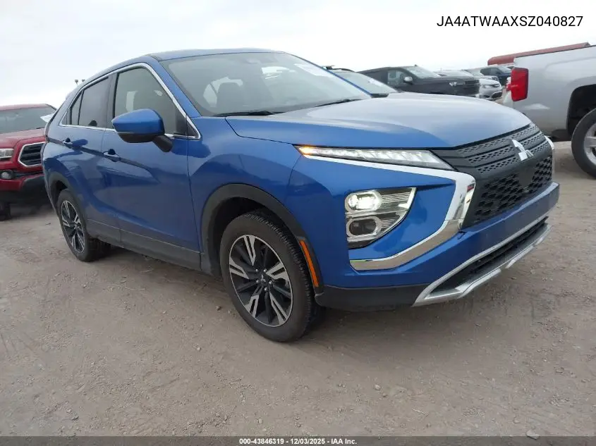 JA4ATWAAXSZ040827 2025 Mitsubishi Eclipse Cross Black Edition S-Awc/Se S-Awc/Sel S-Awc