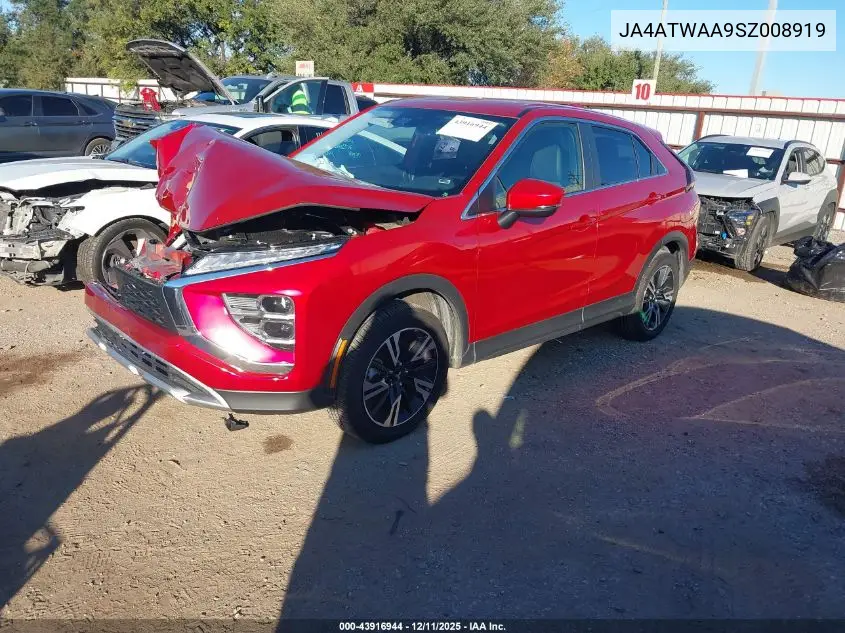 JA4ATWAA9SZ008919 2025 Mitsubishi Eclipse Cross Black Edition S-Awc/Se S-Awc/Sel S-Awc
