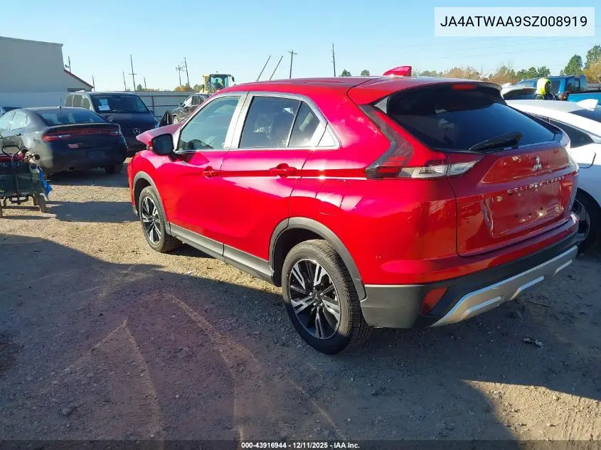JA4ATWAA9SZ008919 2025 Mitsubishi Eclipse Cross Black Edition S-Awc/Se S-Awc/Sel S-Awc