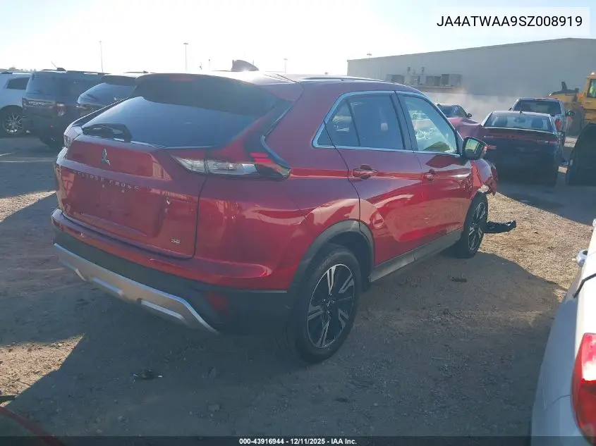 JA4ATWAA9SZ008919 2025 Mitsubishi Eclipse Cross Black Edition S-Awc/Se S-Awc/Sel S-Awc