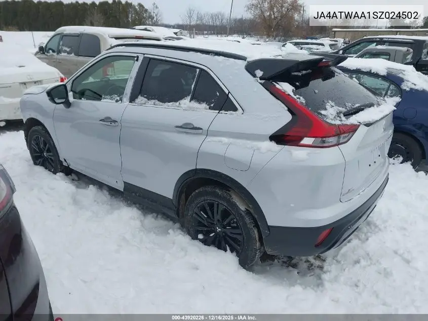 JA4ATWAA1SZ024502 2025 Mitsubishi Eclipse Cross Black Edition S-Awc