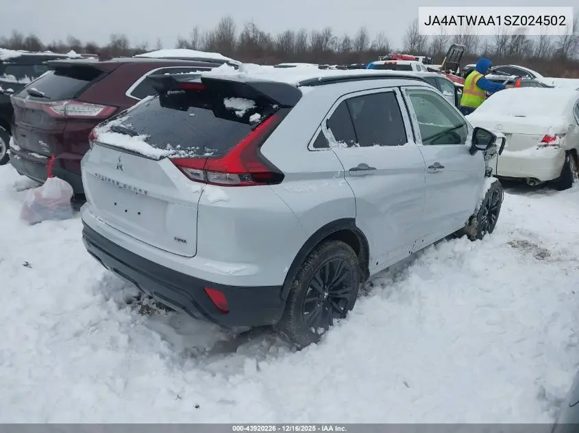 JA4ATWAA1SZ024502 2025 Mitsubishi Eclipse Cross Black Edition S-Awc