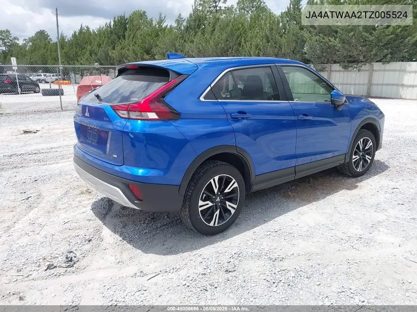 2026 Mitsubishi Eclipse Cross Black Edition S-Awc/Se S-Awc/Sel S-Awc VIN: JA4ATWAA2TZ005524 Lot: 45306696