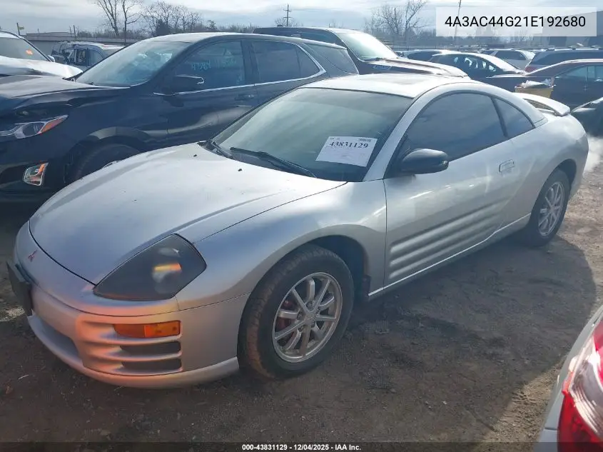 4A3AC44G21E192680 2001 Mitsubishi Eclipse Gs