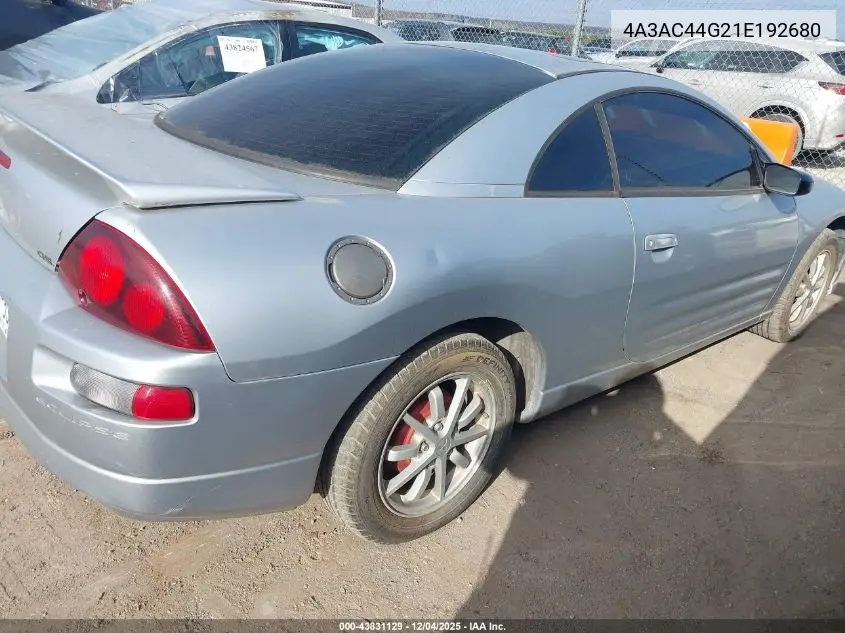 4A3AC44G21E192680 2001 Mitsubishi Eclipse Gs