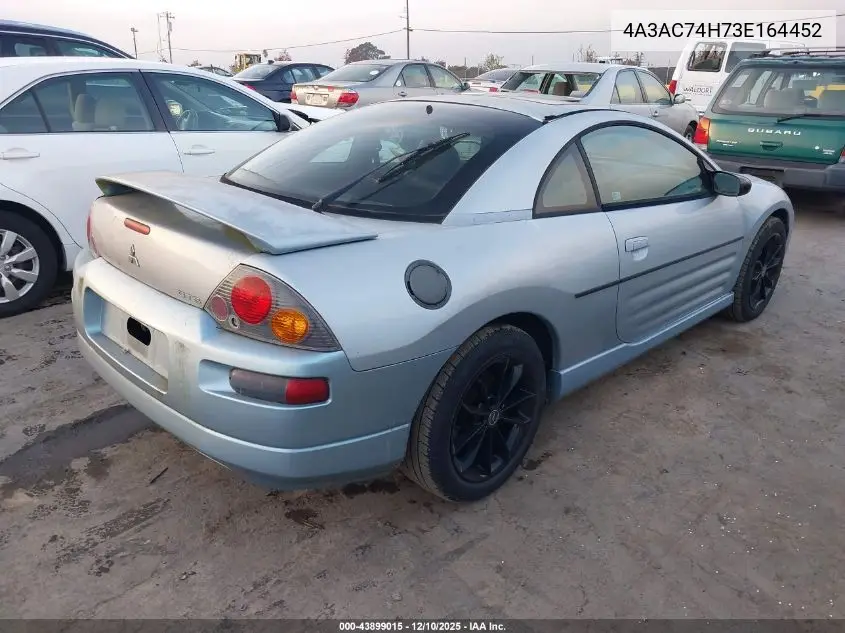 4A3AC74H73E164452 2003 Mitsubishi Eclipse Gts