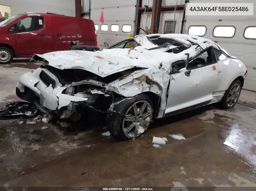 4A3AK64F58E025486 2008 Mitsubishi Eclipse Gs/Se