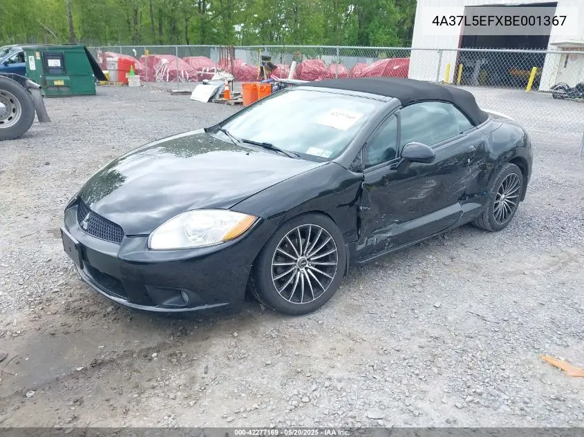 2011 Mitsubishi Eclipse Spyder Gs Sport VIN: 4A37L5EFXBE001367 Lot: 42277169