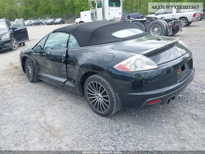 2011 Mitsubishi Eclipse Spyder Gs Sport VIN: 4A37L5EFXBE001367 Lot: 42277169