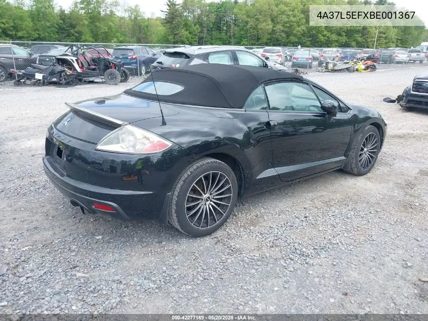 2011 Mitsubishi Eclipse Spyder Gs Sport VIN: 4A37L5EFXBE001367 Lot: 42277169