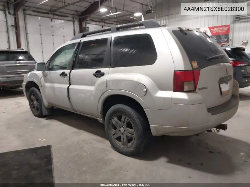 4A4MN21SX8E028300 2008 Mitsubishi Endeavor Ls
