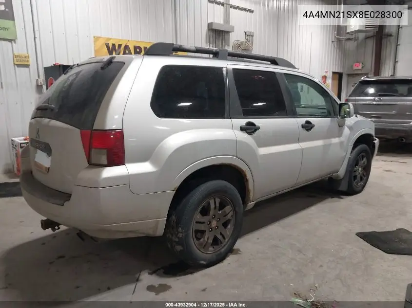 4A4MN21SX8E028300 2008 Mitsubishi Endeavor Ls