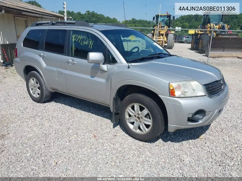 2011 Mitsubishi Endeavor VIN: 4A4JN2AS0BE011306 Lot: 42796291
