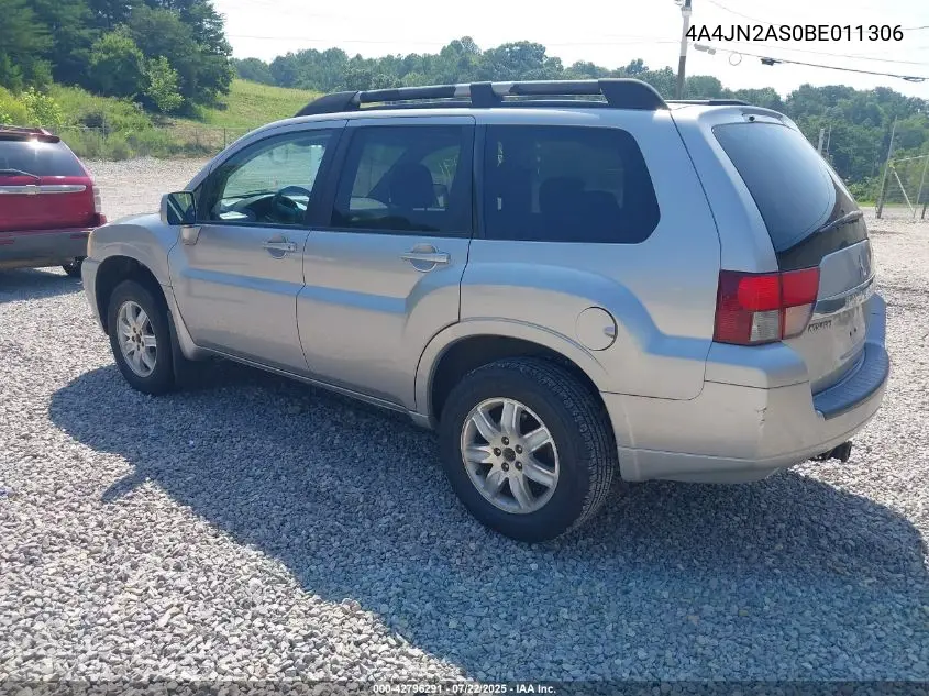 2011 Mitsubishi Endeavor VIN: 4A4JN2AS0BE011306 Lot: 42796291