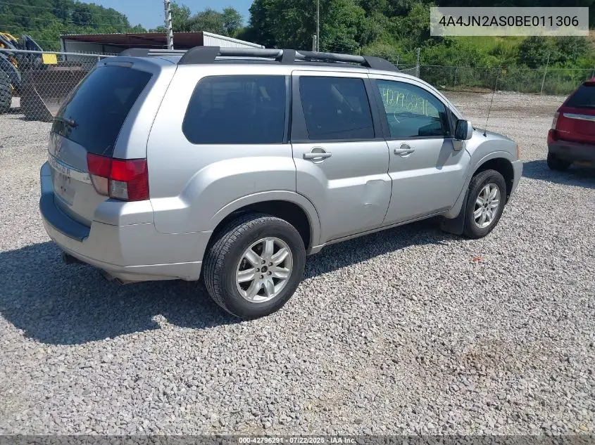 2011 Mitsubishi Endeavor VIN: 4A4JN2AS0BE011306 Lot: 42796291