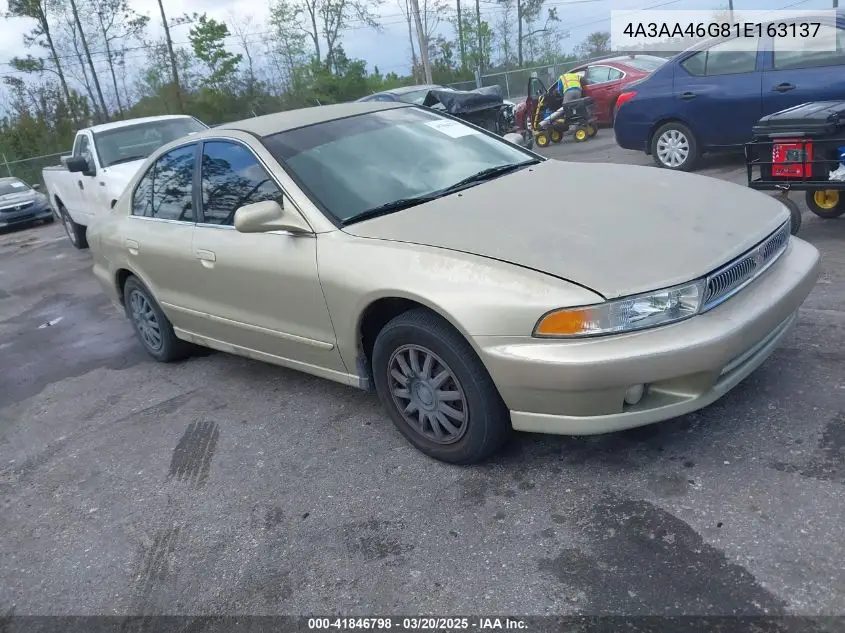 2001 Mitsubishi Galant Es VIN: 4A3AA46G81E163137 Lot: 41846798