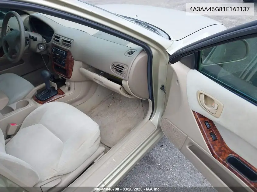 2001 Mitsubishi Galant Es VIN: 4A3AA46G81E163137 Lot: 41846798