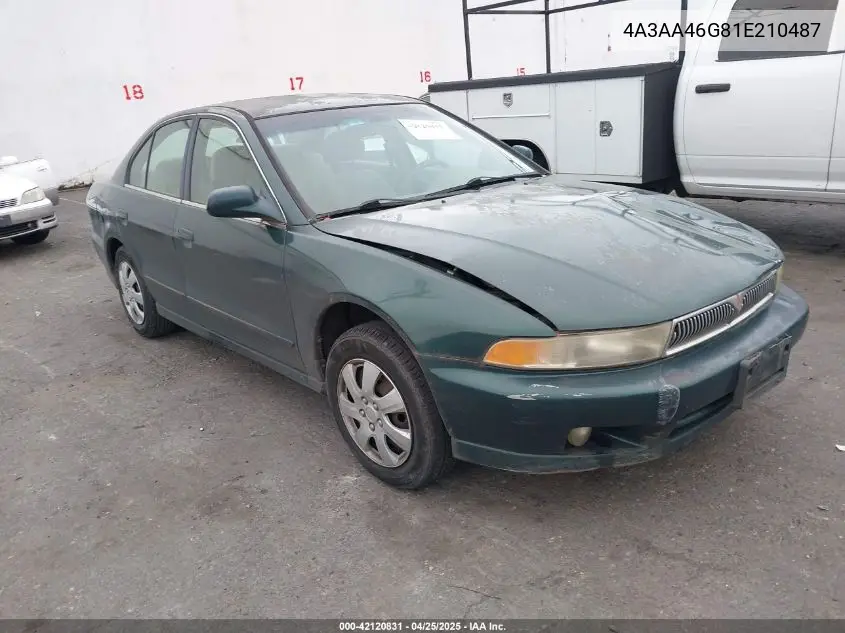 2001 Mitsubishi Galant Es VIN: 4A3AA46G81E210487 Lot: 42120831