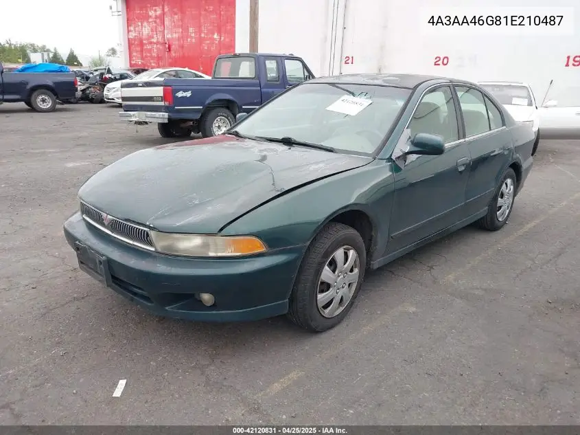 2001 Mitsubishi Galant Es VIN: 4A3AA46G81E210487 Lot: 42120831