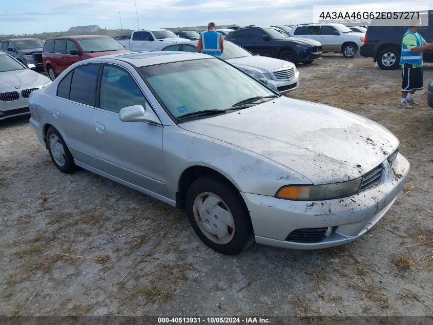 2002 Mitsubishi Galant Es/Ls VIN: 4A3AA46G62E057271 Lot: 40513931