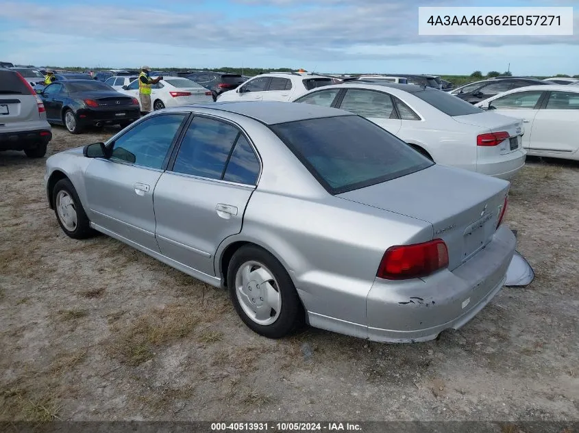 2002 Mitsubishi Galant Es/Ls VIN: 4A3AA46G62E057271 Lot: 40513931