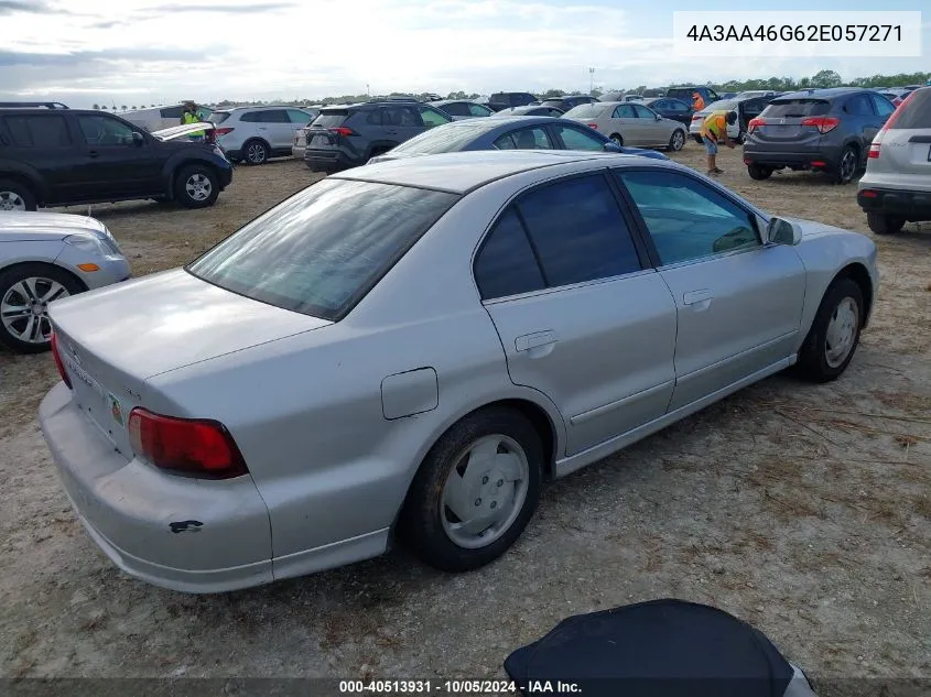 2002 Mitsubishi Galant Es/Ls VIN: 4A3AA46G62E057271 Lot: 40513931