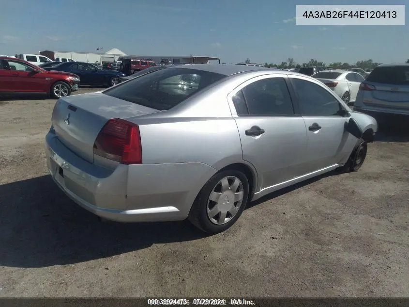 4A3AB26F44E120413 2004 Mitsubishi Galant De