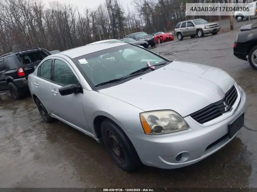 4A3AB36F17E048306 2007 Mitsubishi Galant Es/Se