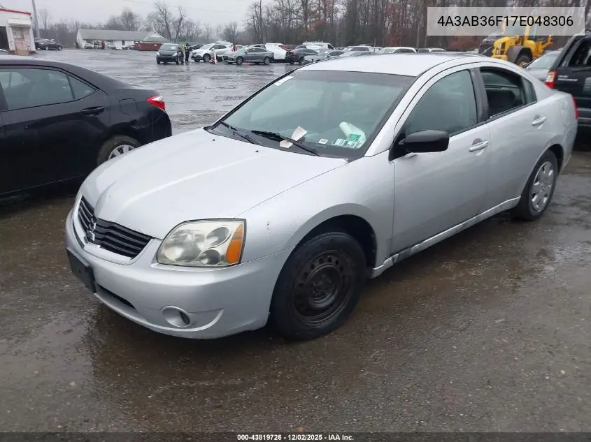 4A3AB36F17E048306 2007 Mitsubishi Galant Es/Se