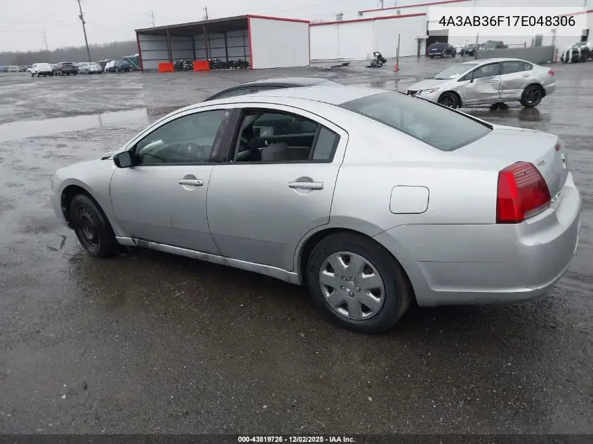 4A3AB36F17E048306 2007 Mitsubishi Galant Es/Se
