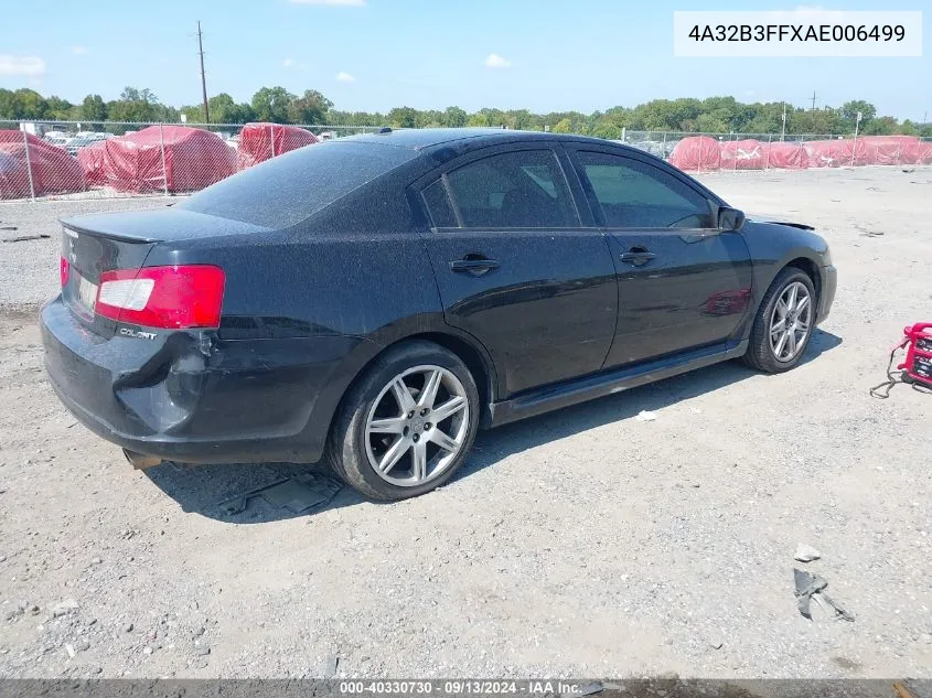 4A32B3FFXAE006499 2010 Mitsubishi Galant Es/Se