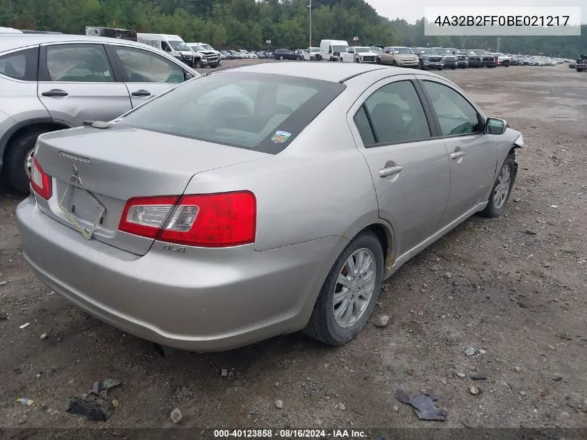 4A32B2FF0BE021217 2011 Mitsubishi Galant