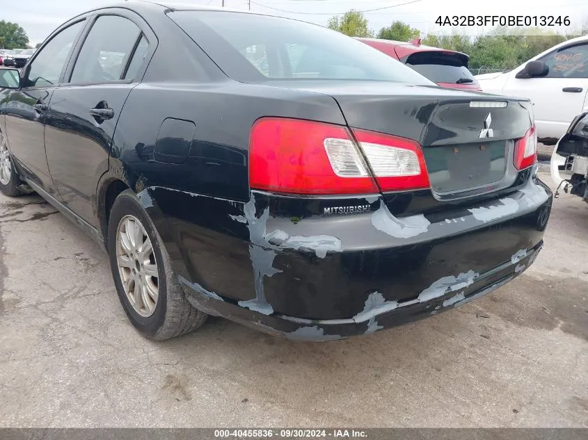 4A32B3FF0BE013246 2011 Mitsubishi Galant Es/Se