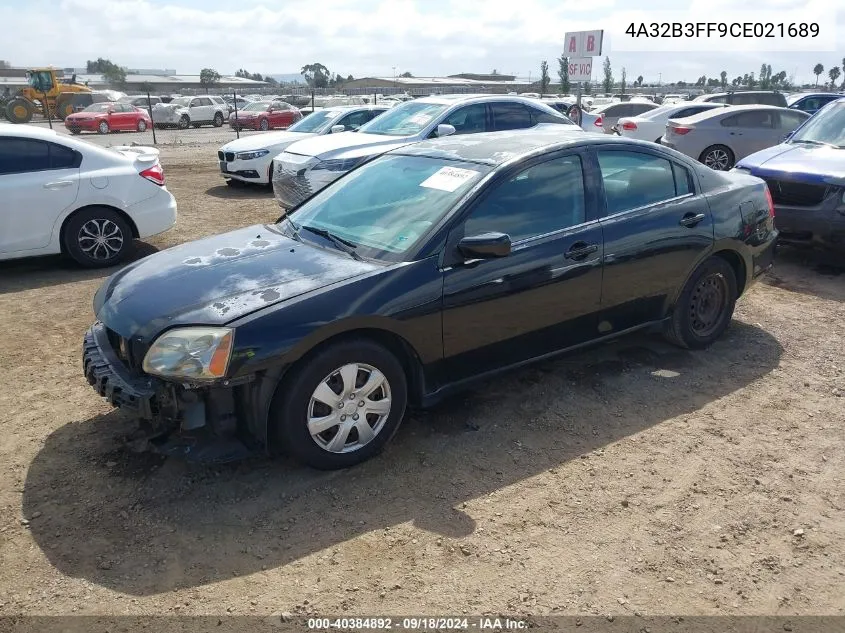 4A32B3FF9CE021689 2012 Mitsubishi Galant Es/Se