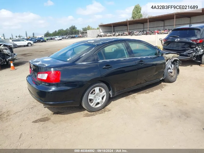 4A32B3FF9CE021689 2012 Mitsubishi Galant Es/Se