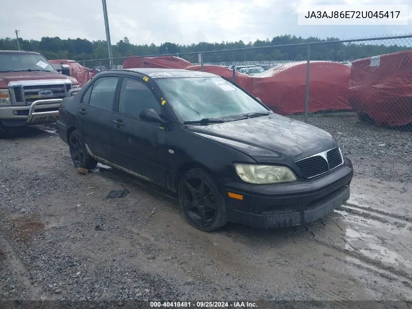 JA3AJ86E72U045417 2002 Mitsubishi Lancer Oz Rally