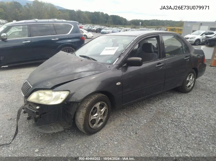 JA3AJ26E73U079971 2003 Mitsubishi Lancer Es