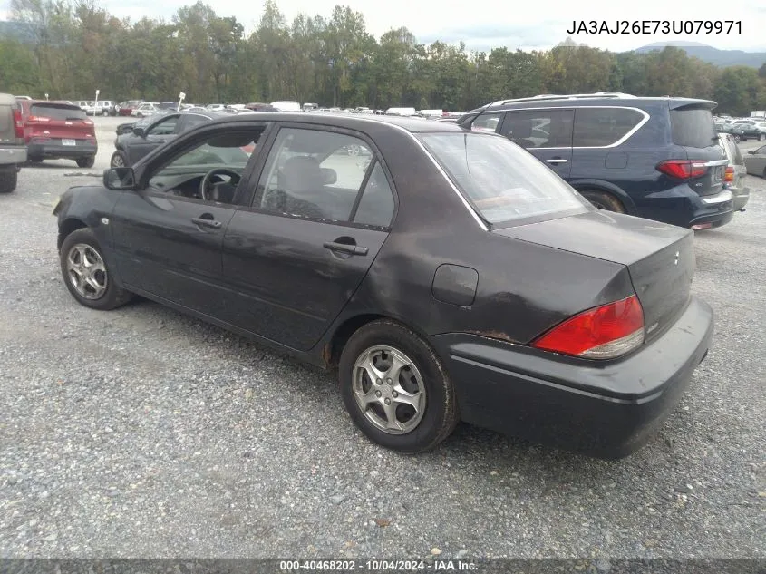 JA3AJ26E73U079971 2003 Mitsubishi Lancer Es