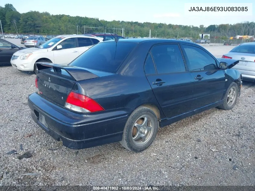 JA3AJ86E93U083085 2003 Mitsubishi Lancer Oz Rally