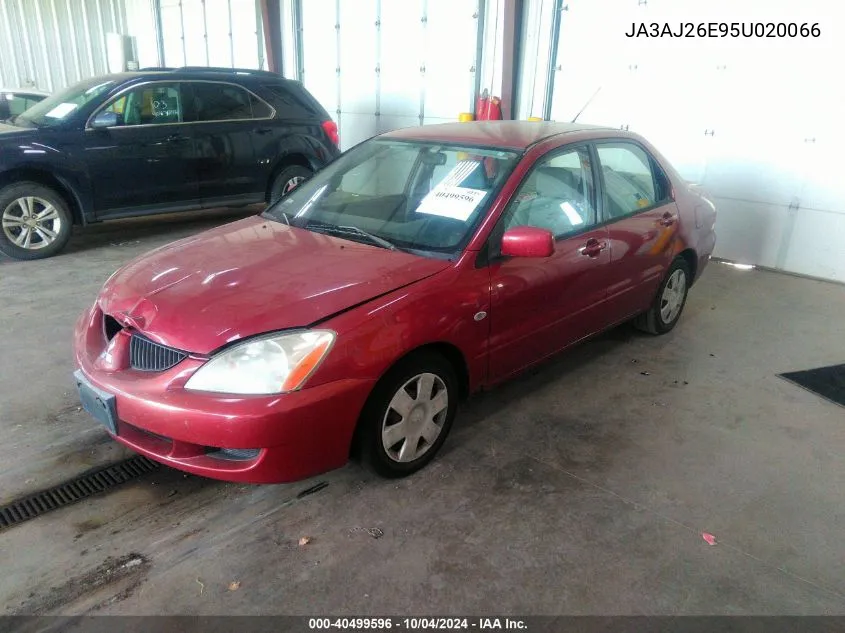 JA3AJ26E95U020066 2005 Mitsubishi Lancer Es