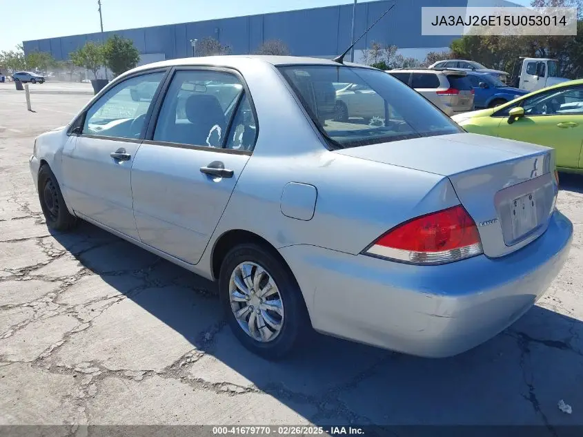 2005 Mitsubishi Lancer Es VIN: JA3AJ26E15U053014 Lot: 41679770
