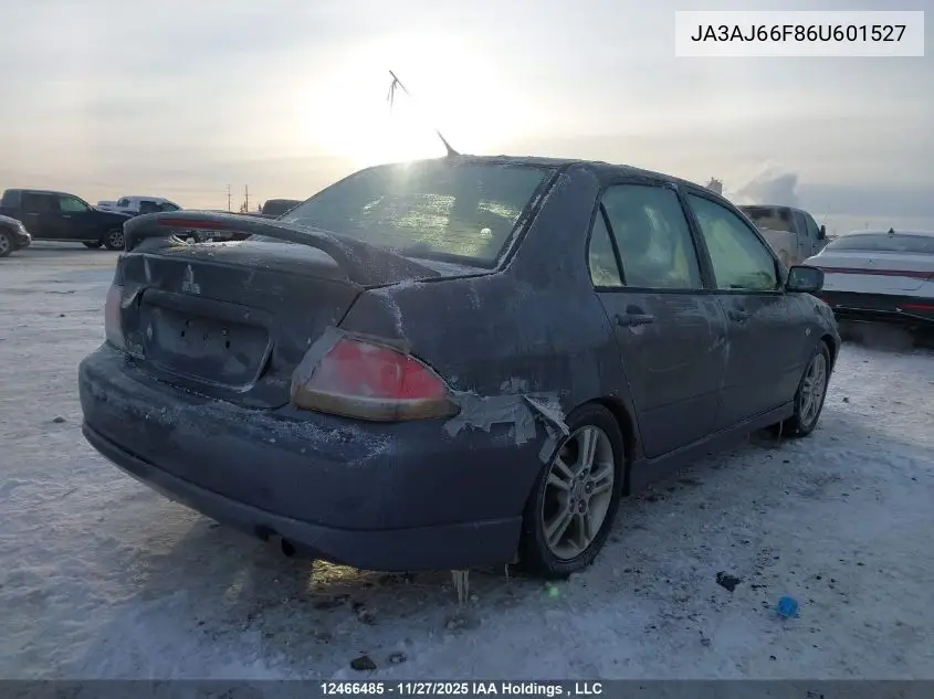 JA3AJ66F86U601527 2006 Mitsubishi Lancer