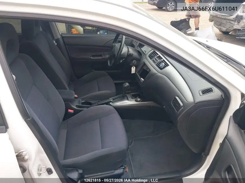 2006 Mitsubishi Lancer Ralliart VIN: JA3AJ66FX6U611041 Lot: 12621815