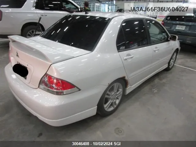 JA3AJ66F36U604027 2006 Mitsubishi Lancer Ralliart