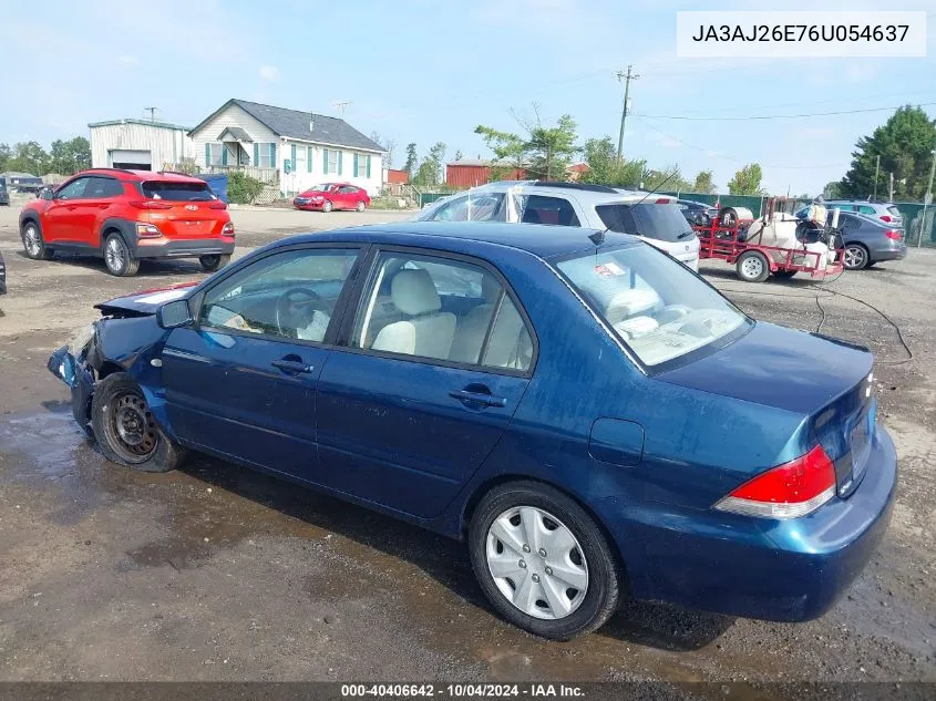 JA3AJ26E76U054637 2006 Mitsubishi Lancer Es/Se