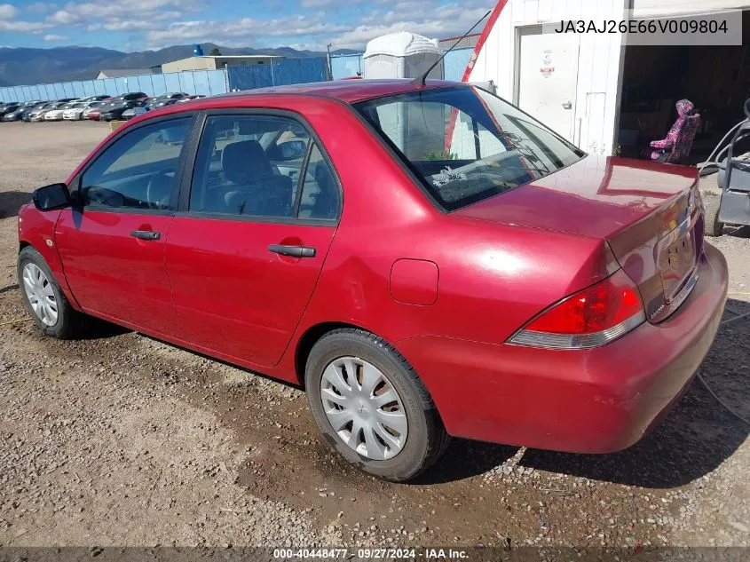 JA3AJ26E66V009804 2006 Mitsubishi Lancer Es/Se